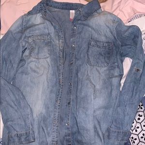 “jean” 100% cotton cover-up XXL